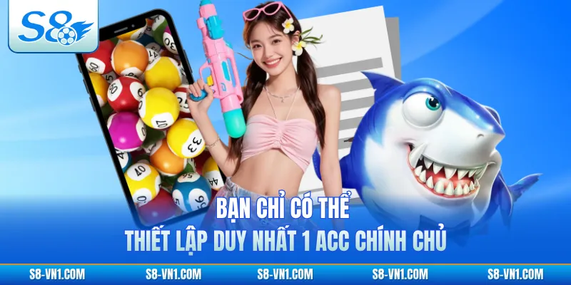 Bạn chỉ có thể thiết lập duy nhất 1 acc chính chủ